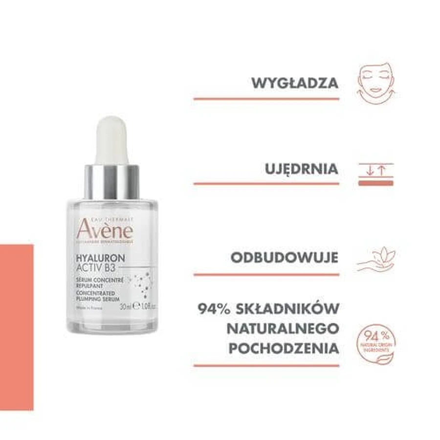 AVENE HYALURON ACTIV B3 Sérum de comblement concentré, 30 ml