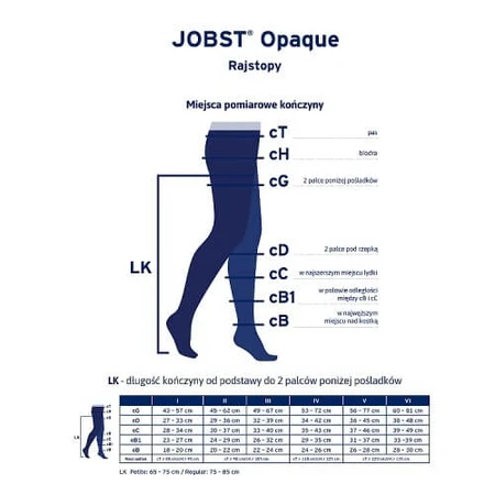 Colanți de compresie JOBST OPAQUE CCL1 caramel, mărimea 5 ZP