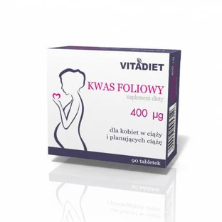 VITADIET Acid folic 400 μg, 90 comprimate