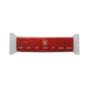 ABC trusă de prim ajutor Caz săptămânal de pastile, 1 moment al zilei, roșu, 1pc