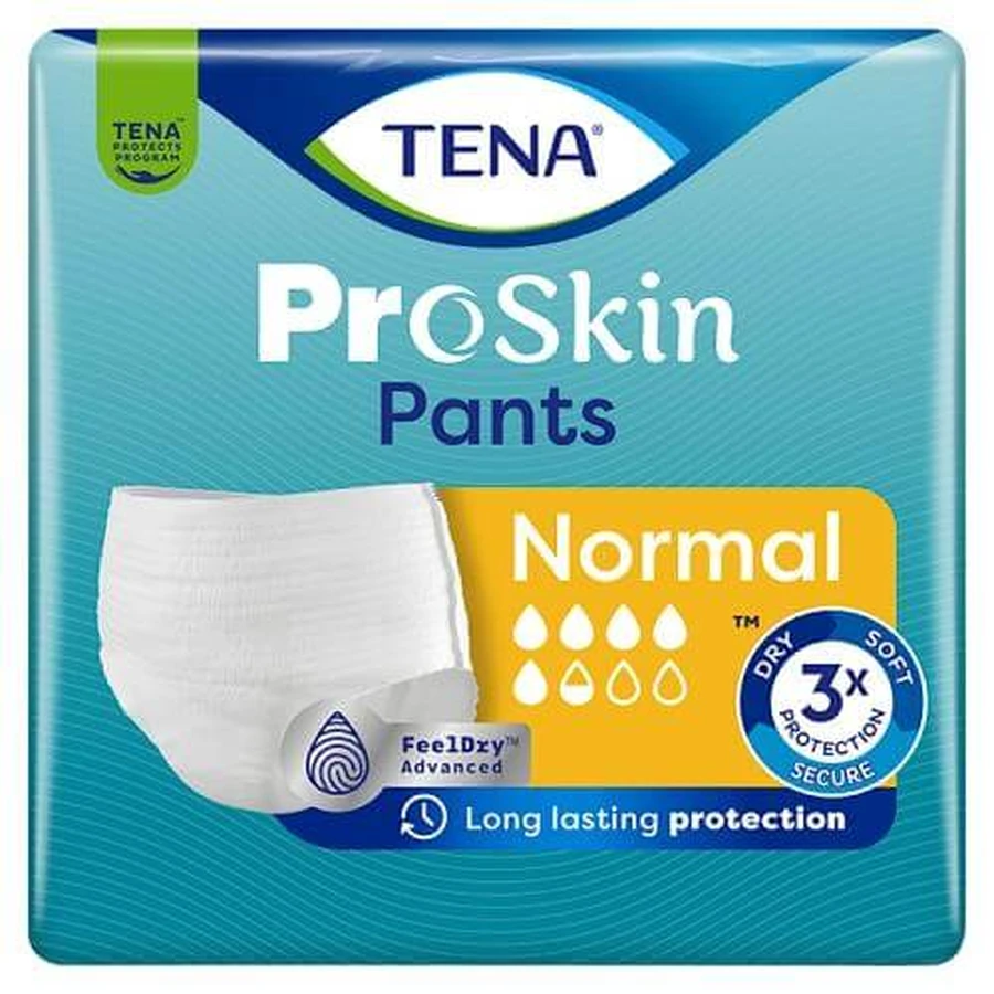 TENA PANTS ProSkin Braguitas absorbentes normales S, 15 unidades