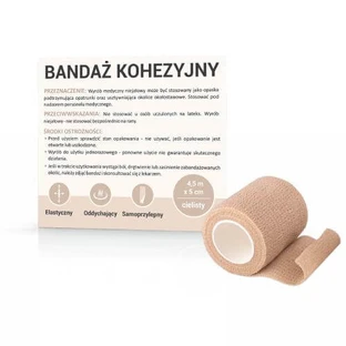Bandaj coeziv 4.5mx5cm de culoarea cărnii, 1 buc