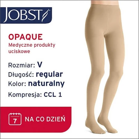 Colanți de compresie JOBST OPAQUE CCL1 natural, mărimea 5 ZP