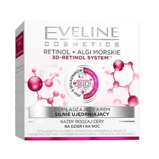 EVELINE Retinol + Algi morskie Odmładzający krem do twarzy silnie ujędrniający na dzień/noc, 50ml