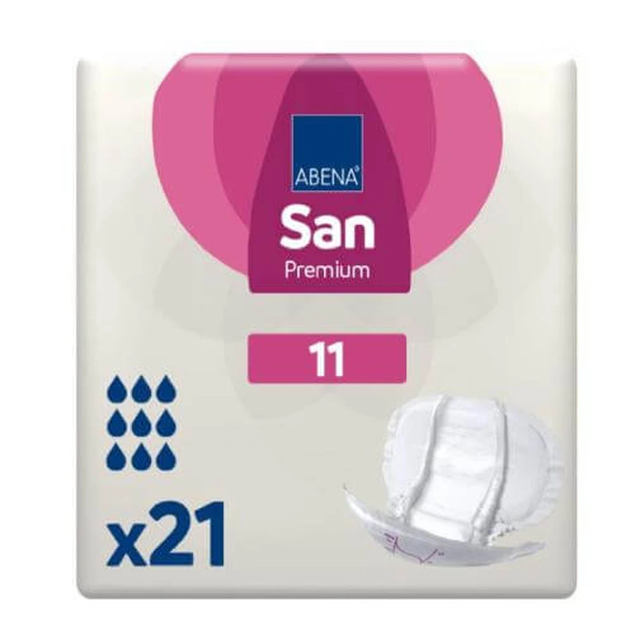 Couches anatomiques ABENA SAN 11 Premium, 21 pièces
