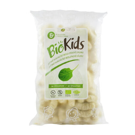 Eco Puffs con espinacas, 55 gr, Biokids