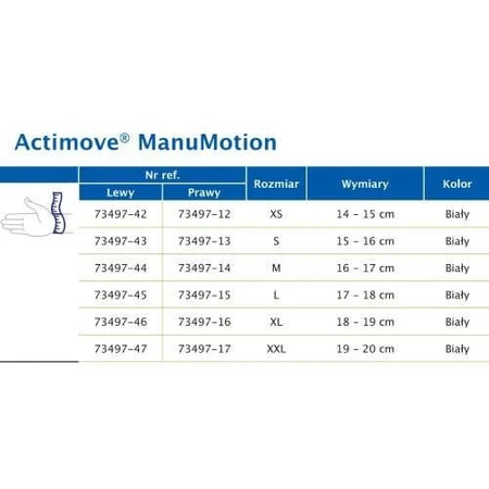 Actimove Professional Line Handgelenkstabilisierungsbandage mit Verstärkung und medizinischer Kompression (S) rechts weiß