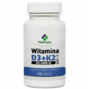 MedFuture Vitamina D3+K2 MK-7 2000IU, 120tabl.