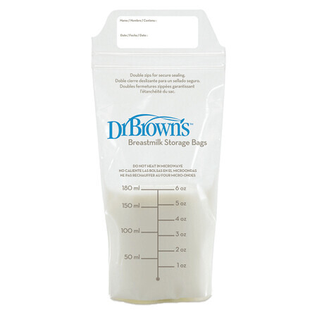 Sacchetti per la conservazione del latte materno Dr. Browns