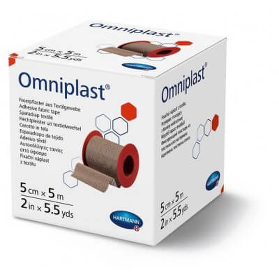 OMNIPLAST 5cm x 5m Yeso textil - 1 artículo