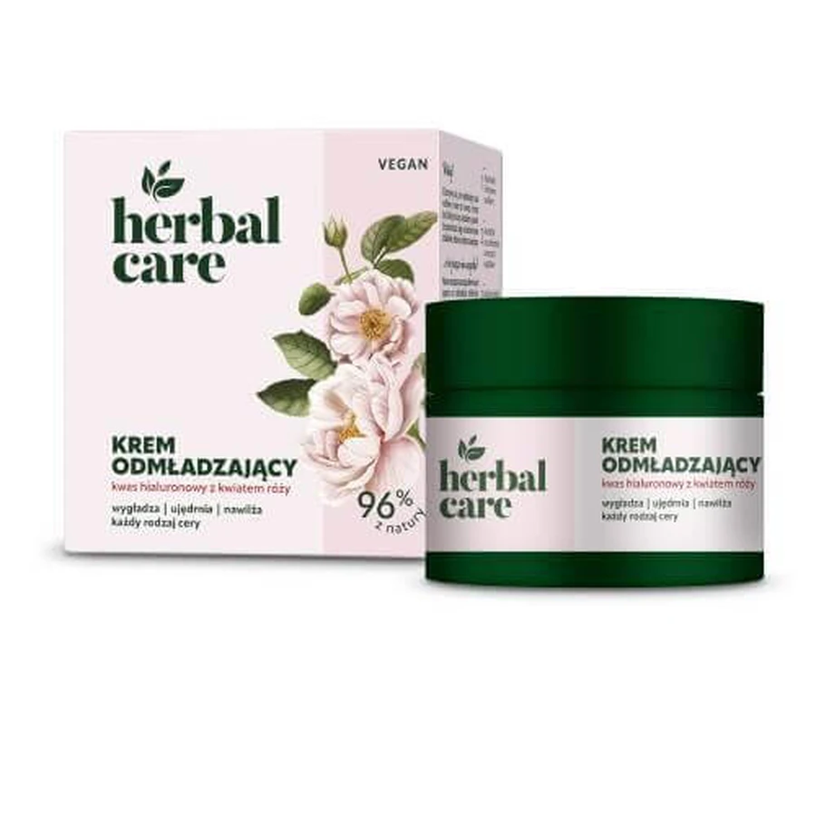 FARMONA HERBAL CARE Cremă întineritoare Acid hialuronic cu flori de trandafir, 50 ml
