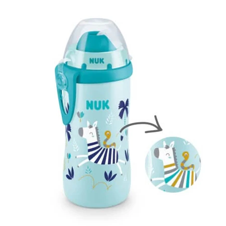 NUK Flexi Cup Soft-Strohhalmbecher 12m+ blau, 300ml