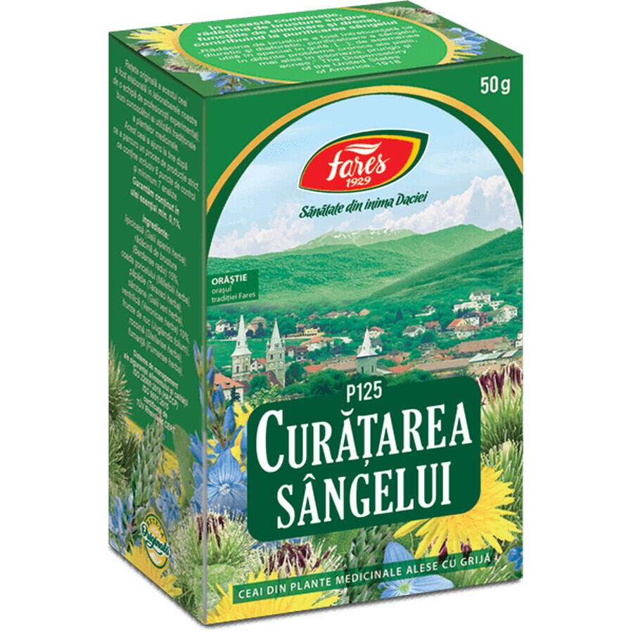 Tè purificante del sangue, P125, 50g, Fares