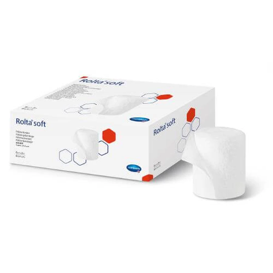 Hartmann ROLTA SOFT benda in cotone idrofilo 3m x 6cm, 6 pezzi