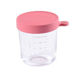 Recipiente hermético de vidrio, B912653, 250ml, Rosa, Beaba