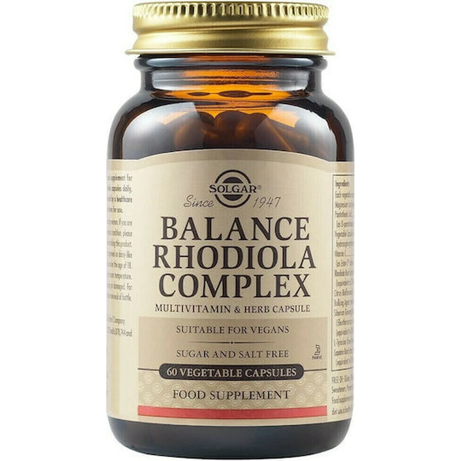 Solgar Balance Rhodiola Complex 60 capsule veget