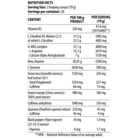 Dorian Yates Blood & Guts Integratore Pre-Allenamento 380gr Slim Refine