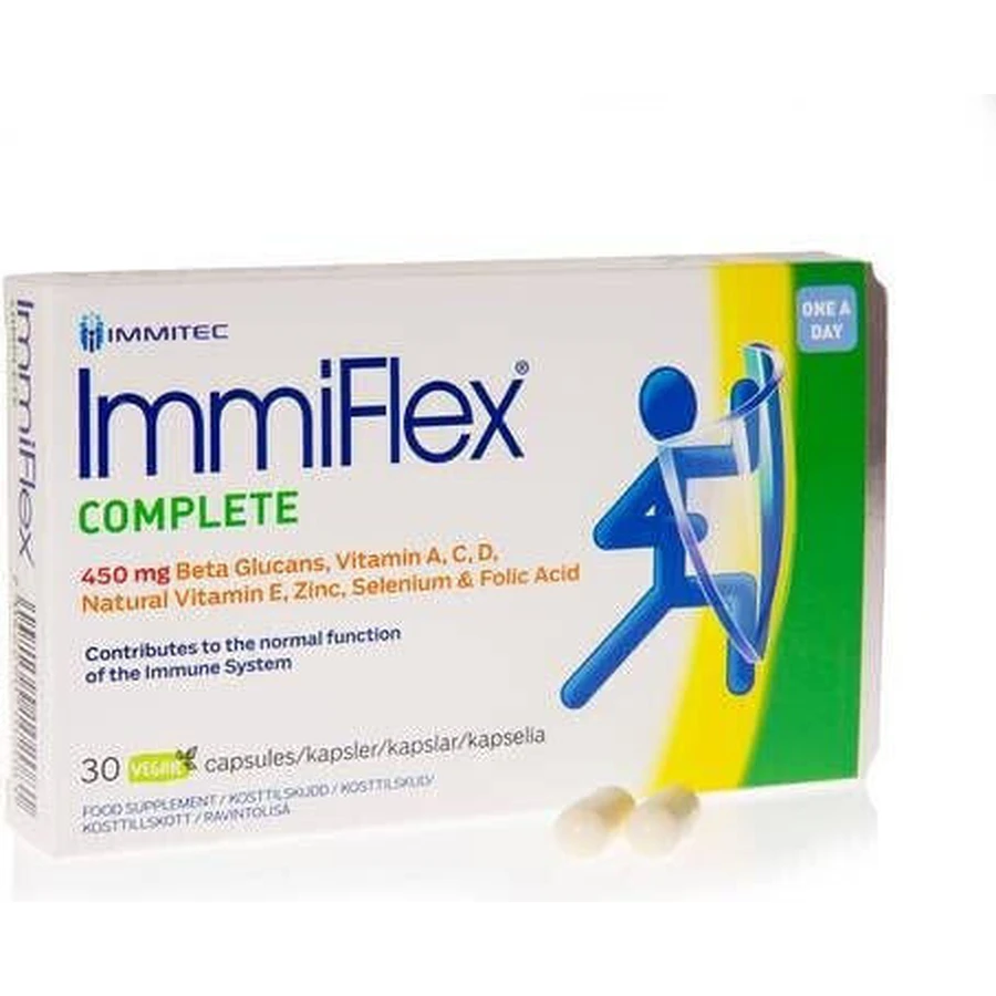 Aricon Immiflex komplette 450mg Immunsystem Stärkung Ergänzung 30 Kapseln