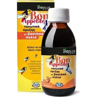 Ino Plus Bon Appetite For Kids Multivitamină pentru Energie, Întărirea Sistemului Imunitar & Sistemul Nervos 150ml