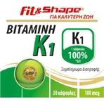 Fit & Shape Vitamine K1 Eivoeding 100mg 30 caps