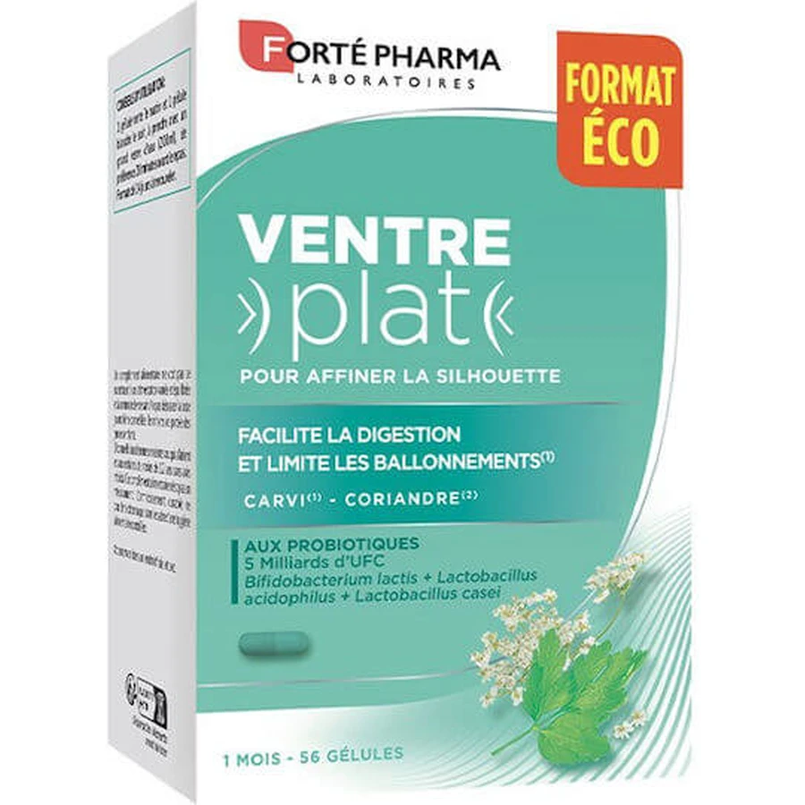 Forte Pharma Ventre Plat Supliment pentru Slăbire 56 capace Burtă plată