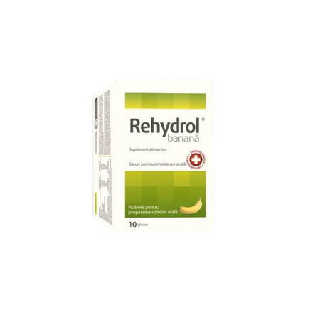 Rehydrol plátano, 10 sobres, MBA Pharma