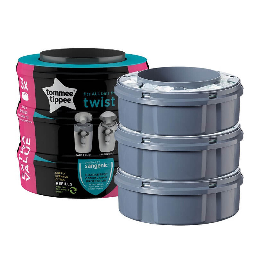 Tec Twist&amp;Click, 3 piezas, Tommee Tippie