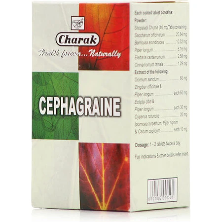 Charak Cephagraine (Bóle głowy) 100 tabletek 100 tabletek 100 rzędów: ceny i cechy