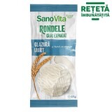 Expanded wheat rounds with yoghurt glaze, 66 gr, Sanovita