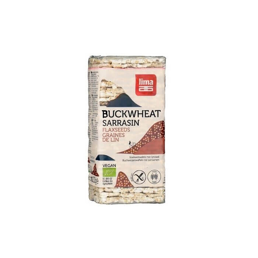 Tonde di grano saraceno espanse con semi di lino, 130 gr, Lima