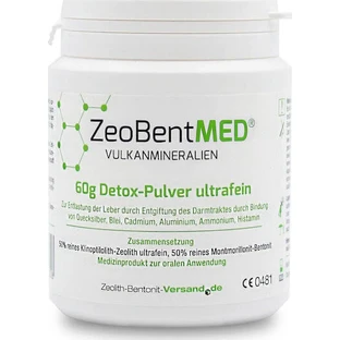 Zeolith-Bentoniet-Versand Zeobent Med 60gr