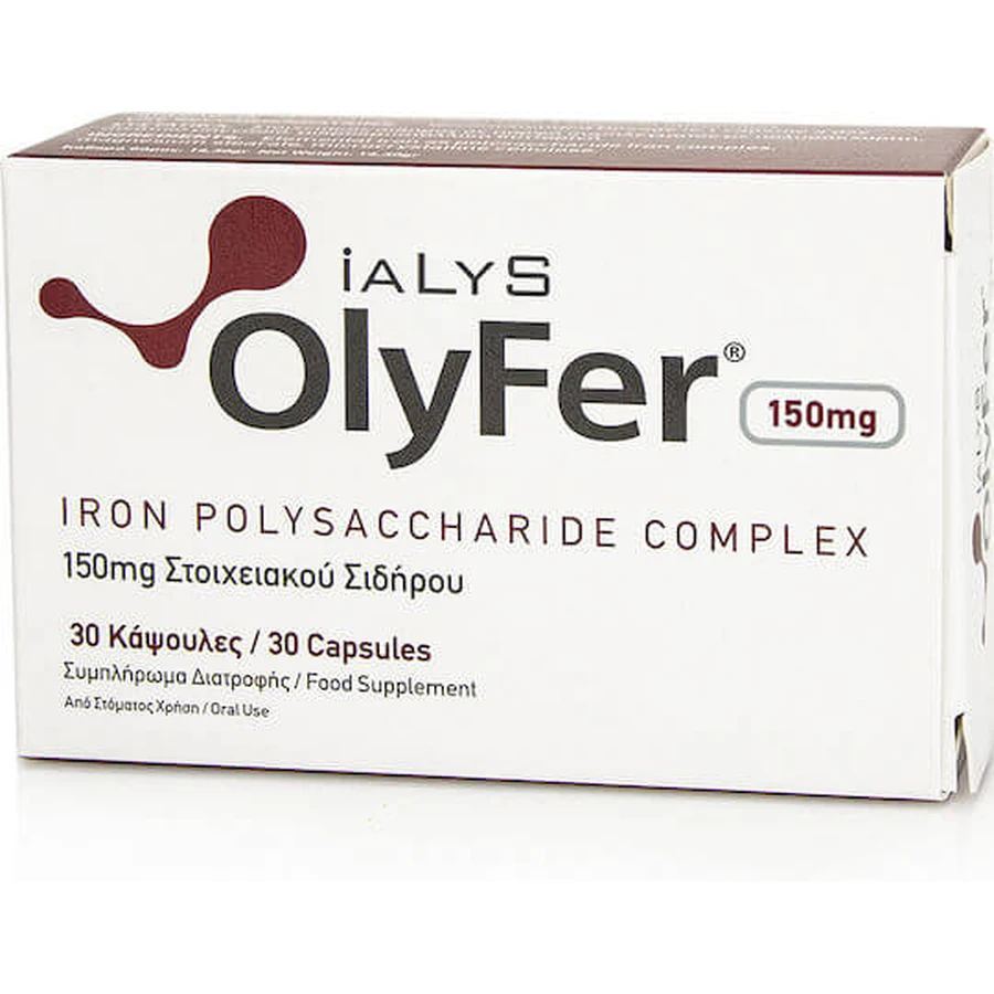 Mika Nutri Pharma Olyfer Iron Polysaccharide Complex 150mg Iron 30 gélules