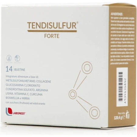 Tendisulfur forte, 14 saszetek, Laborest: ceny i cechy