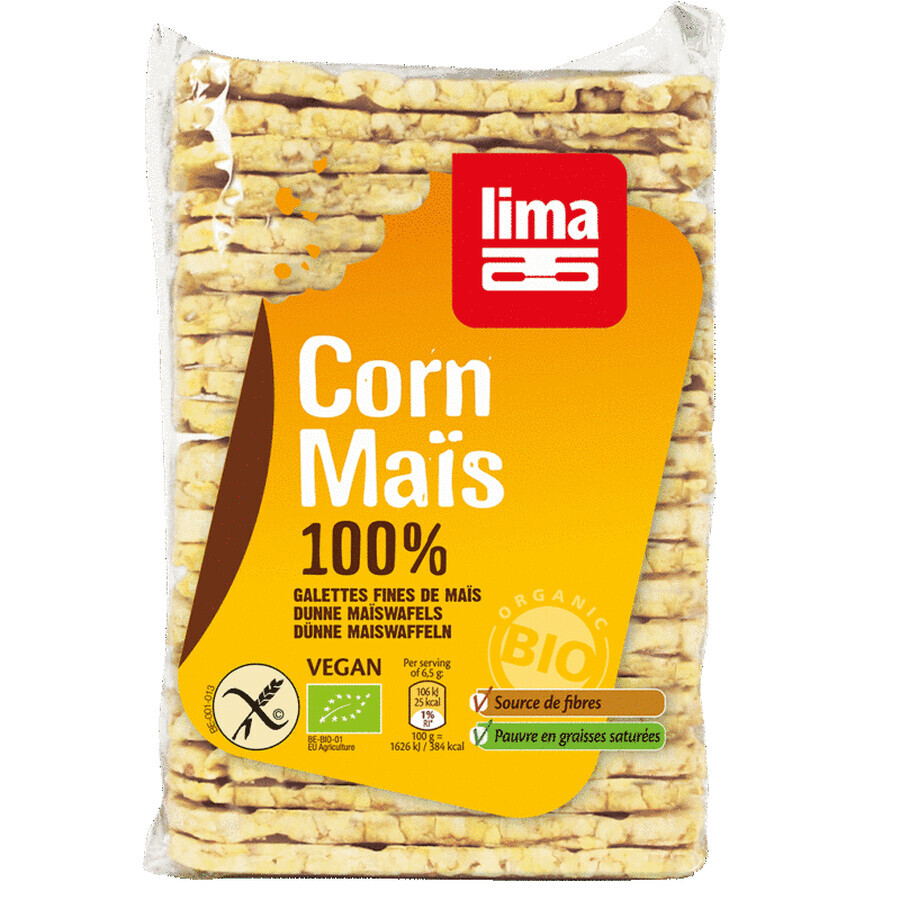 Anelli di mais eco espanso, 140 g, Lima