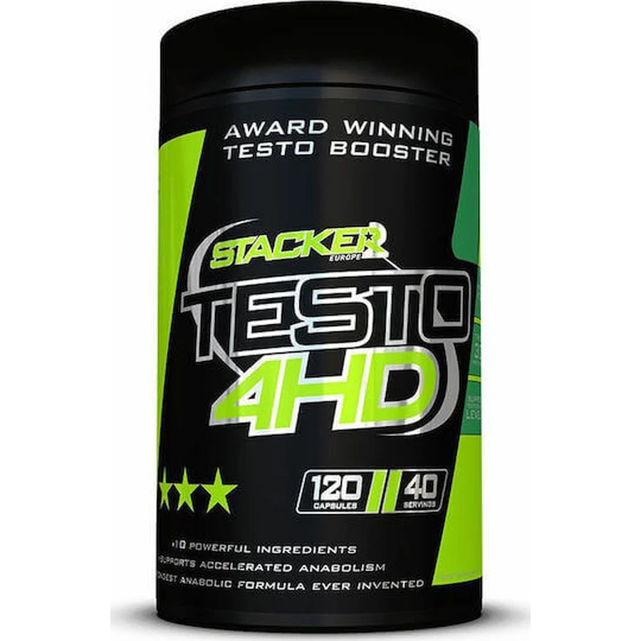 Stacker 2 Testo - 4HD Libido & Testosterone Boosting Supplement 120 kaps: ceny i cechy