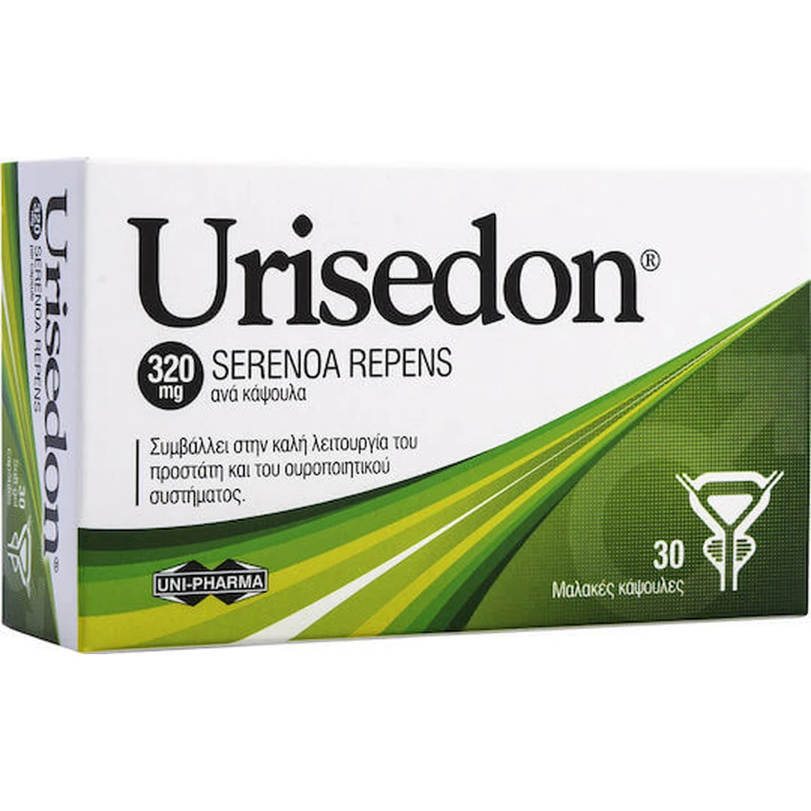 UNI-PHARMA Urisedon 320mg Nahrungsergänzungsmittel Spezial 30 Weichkapseln