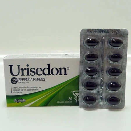 UNI-PHARMA Urisedon 320mg Nahrungsergänzungsmittel Spezial 30 Weichkapseln