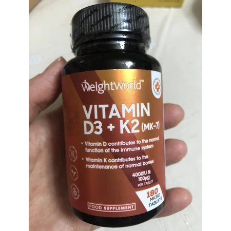 WeightWorld Vitamine D3 pour le soutien immunitaire et la santé des oeufs 4000iu 240 comprimés