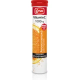 Lanes Vitamine C Eff Vitamine voor versterking van immuunsysteem, huid & antioxidant werking 1000mg Sinaasappel 20 tabbladen eff Eff