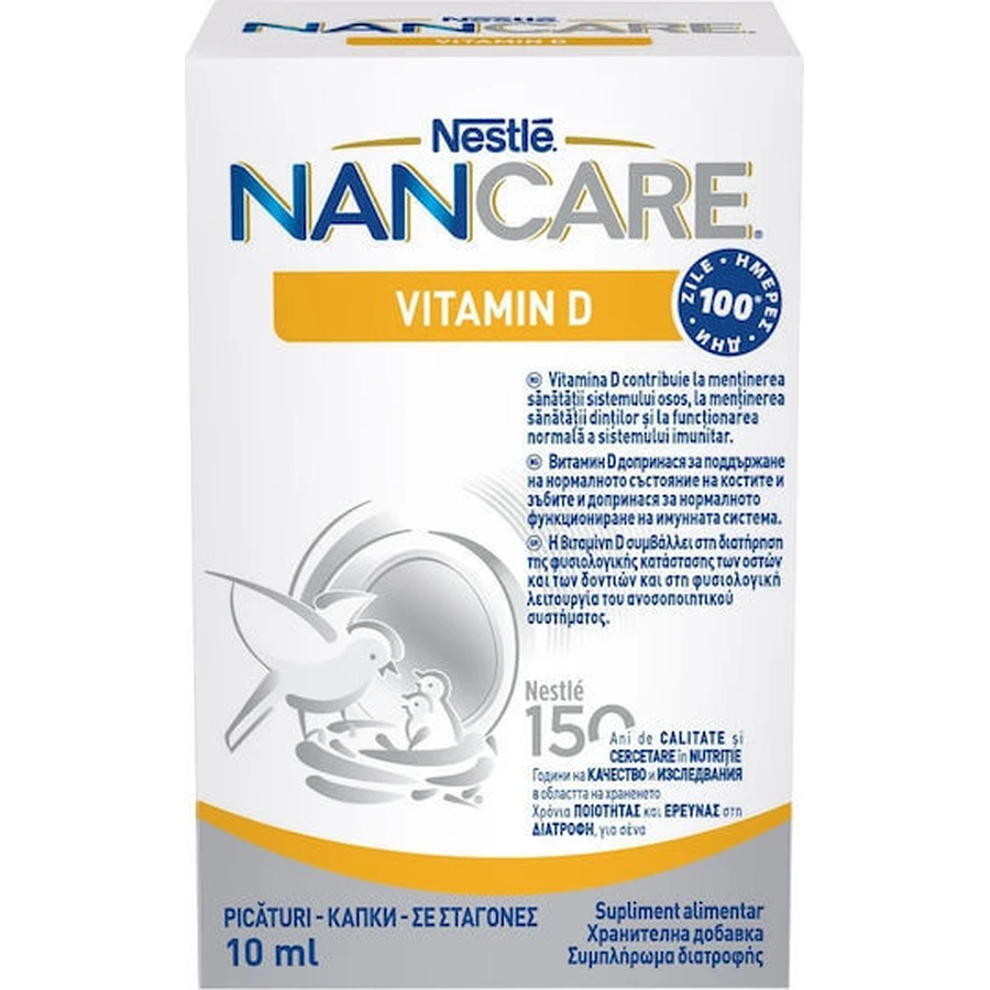 Nestle NanCare Vitamin D Vitamin for Immune Support & Egg Health 10ml