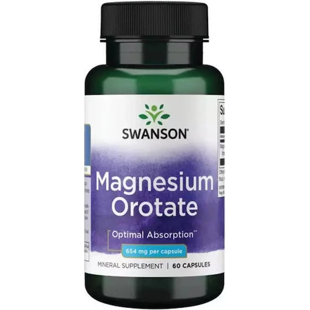 Swanson Magnesio Oroato 40mg 60 cápsulas