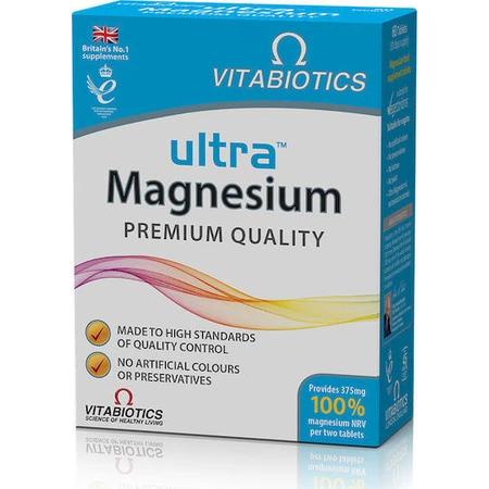 Vitabiotics Ultra Magnesium 375mg 60 tabletek: ceny i cechy