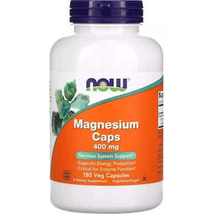 Now Foods Magnesium 400mg 180 herbal capsules