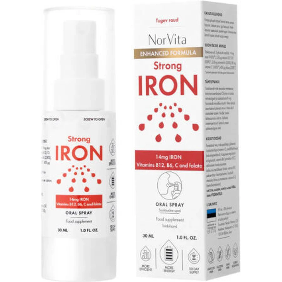 Starkes Eisen Spray 14mg X 30ml Norvita