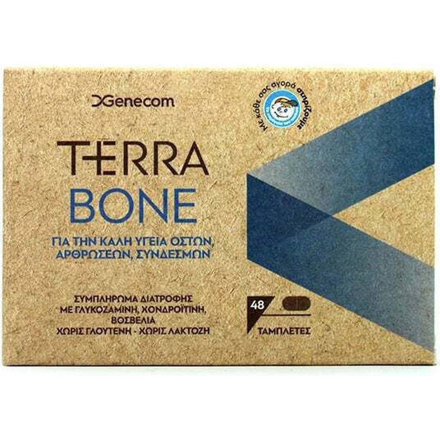 Genecom Terra Bone Supliment pentru Sănătatea Articulațiilor 48 file