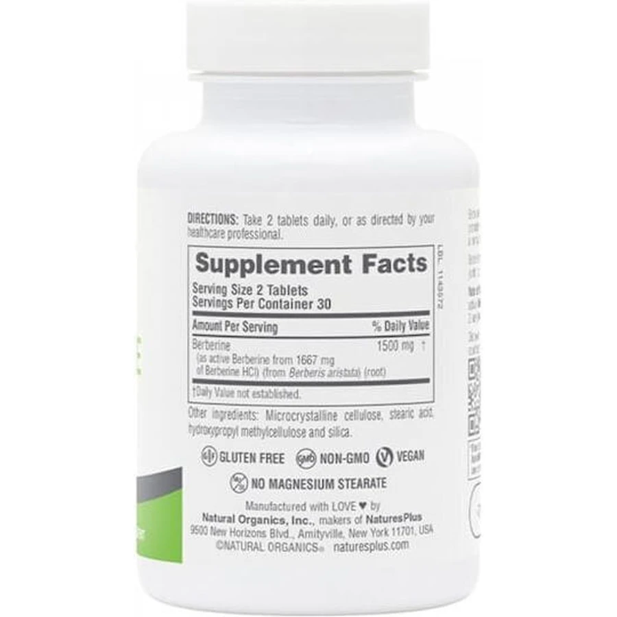 Nature's Plus Pro Berberine 1500mg 60 tabs