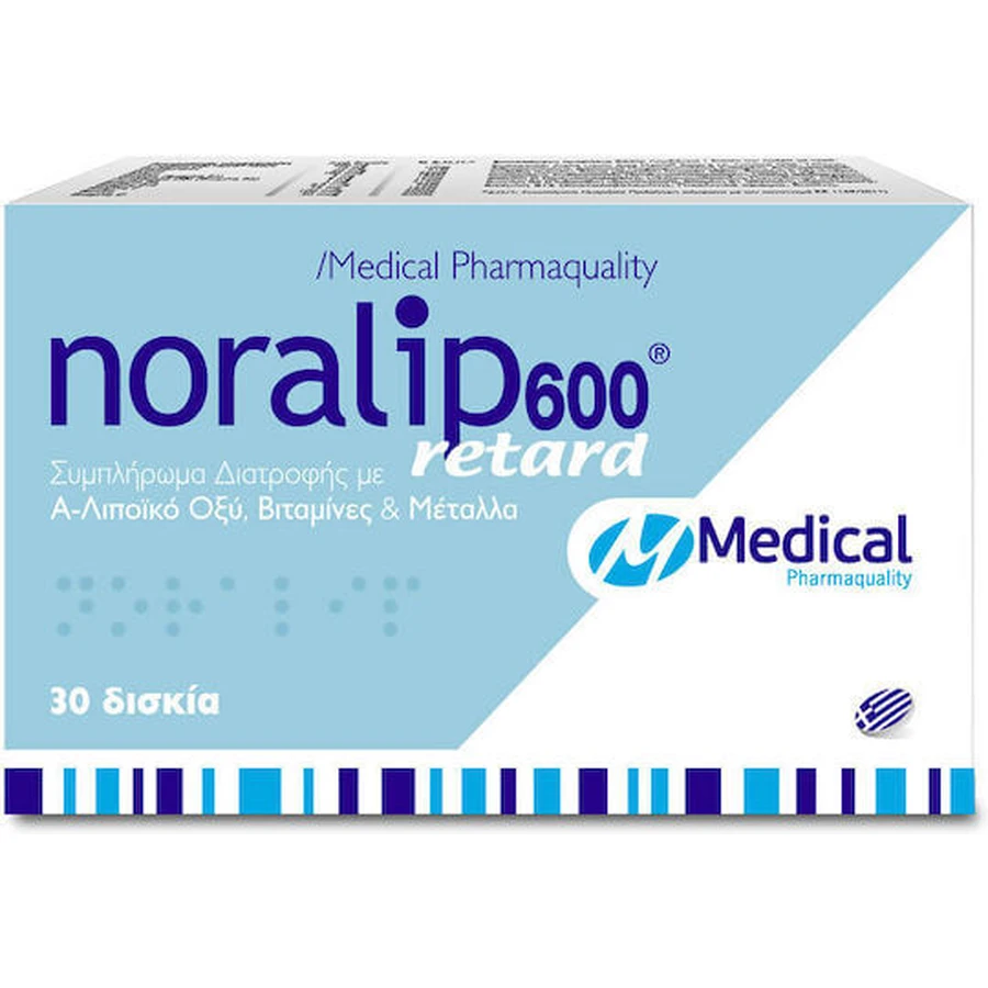 Medical Pharmaquality Noralip 600 Retard Supliment Alimentar Special 30 file