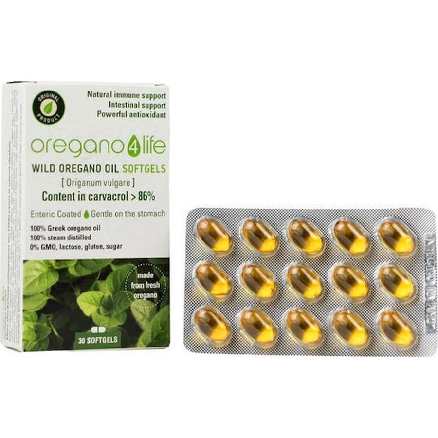Orégano 4 Life Wild Aceite de Orégano Silvestre 30 cápsulas blandas