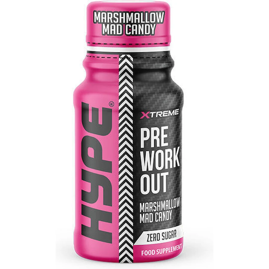 Hype Supplements Xtreme Preworkout Shots Supliment Alimentar Special 60ml Marshmallow Mad Candy