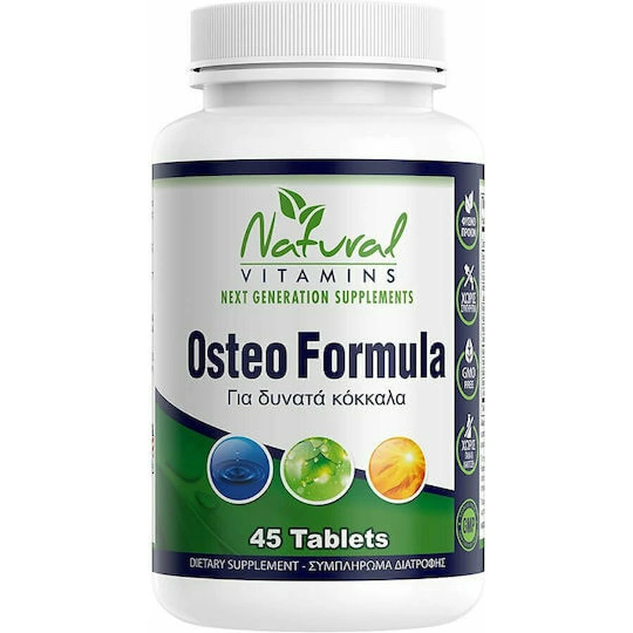 Natural Vitamins Osteo Formula Egg Health Supplement 45 tabs: ceny i cechy